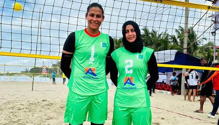 Pakistan Women's beach volleyball team secures first-ever international win
