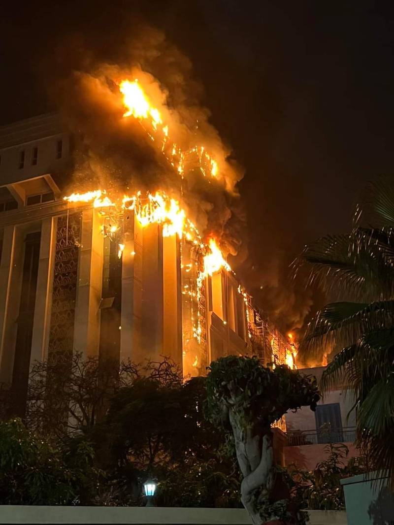 Fire at Egypt's police complex contained after hours