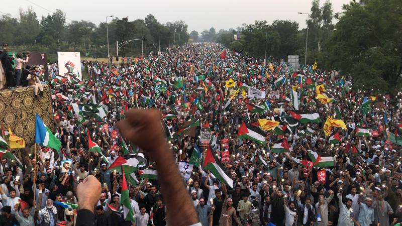 Thousands rally in pro-Palestine protests in Pakistan 