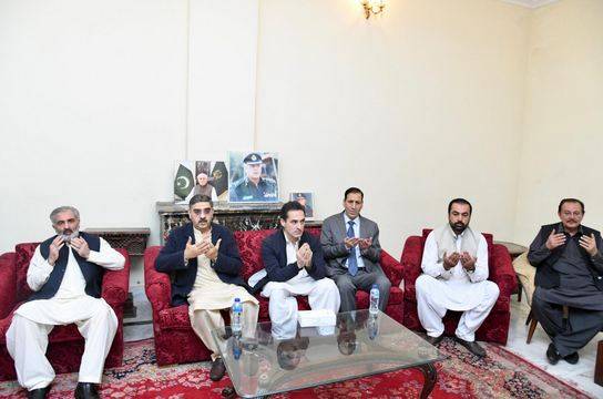 PM Kakar visits late Azam Khan's residence, condoles with his family members