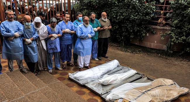179 including children buried in 'mass grave' inside Gaza's Al-Shifa Hospital 