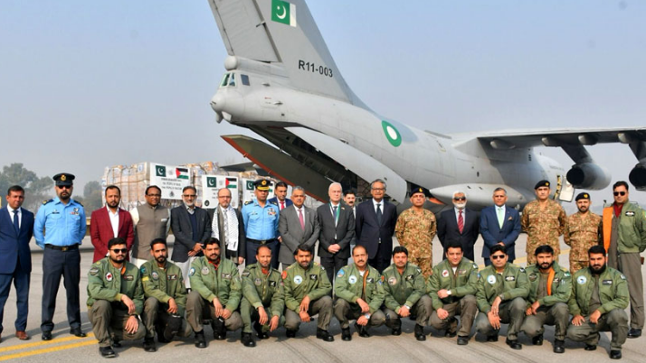 Pakistan dispatches 4th batch of relief goods for Gaza