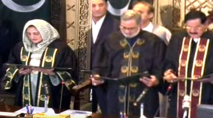 Babar Saleem Swati, Surayya Bibi take oath as KP Assembly speaker, deputy speaker