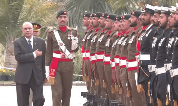 President Asif Ali Zardari presented guard of honour 