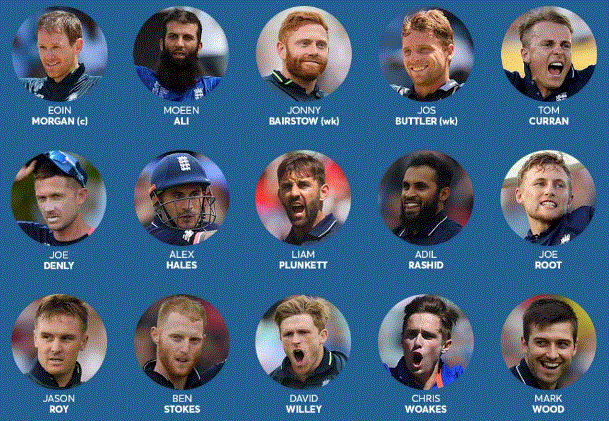 England name 15-man preliminary cricket squad for World Cup