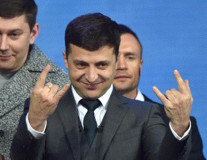 Comedian Volodymyr Zelensky wins Ukraine’s presidency