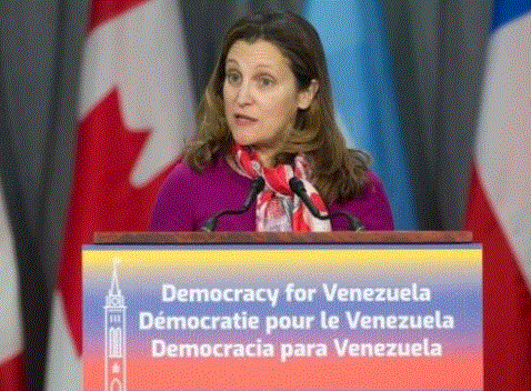 Canada suspends operations at its Venezuela embassy