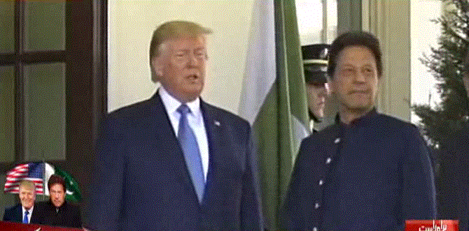Trump welcomes PM Imran Khan to White House