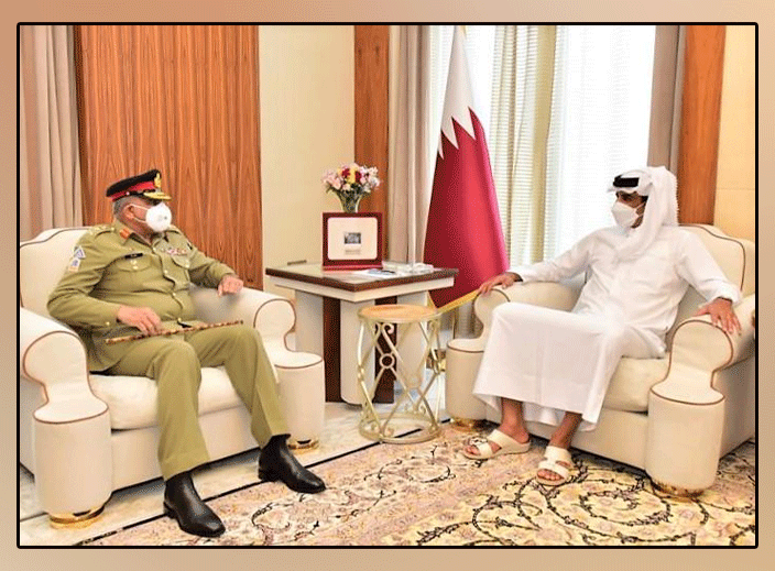 COAS General Bajwa, Qatari leadership discuss matters of mutual interest
